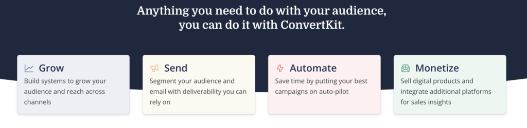 Convertkit vs Mailchimp: convertkit ease of use